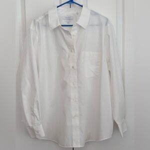 Foxcroft Women’s Blouse, White, size 18W